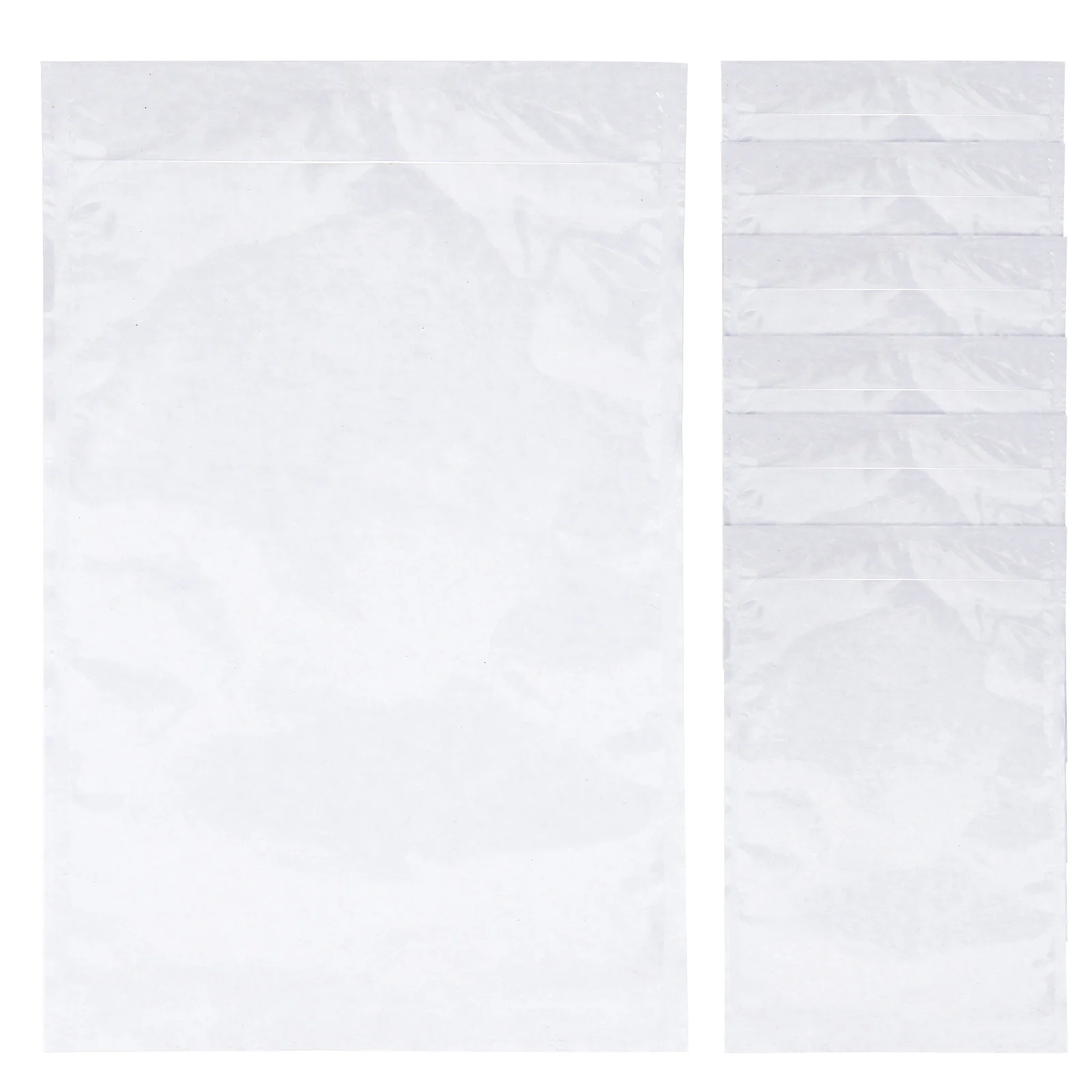 

100 Pcs Pocket Shipping Label Sets Clear Envelopes Packing List Pouches Sleeves