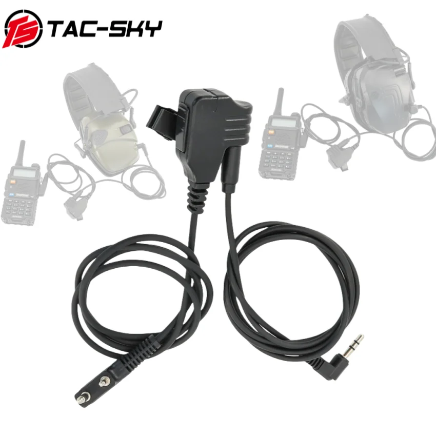 _ Тактический кабель для микрофона от K до 3 5 мм Walker's Razor/ударопрочные спортивные