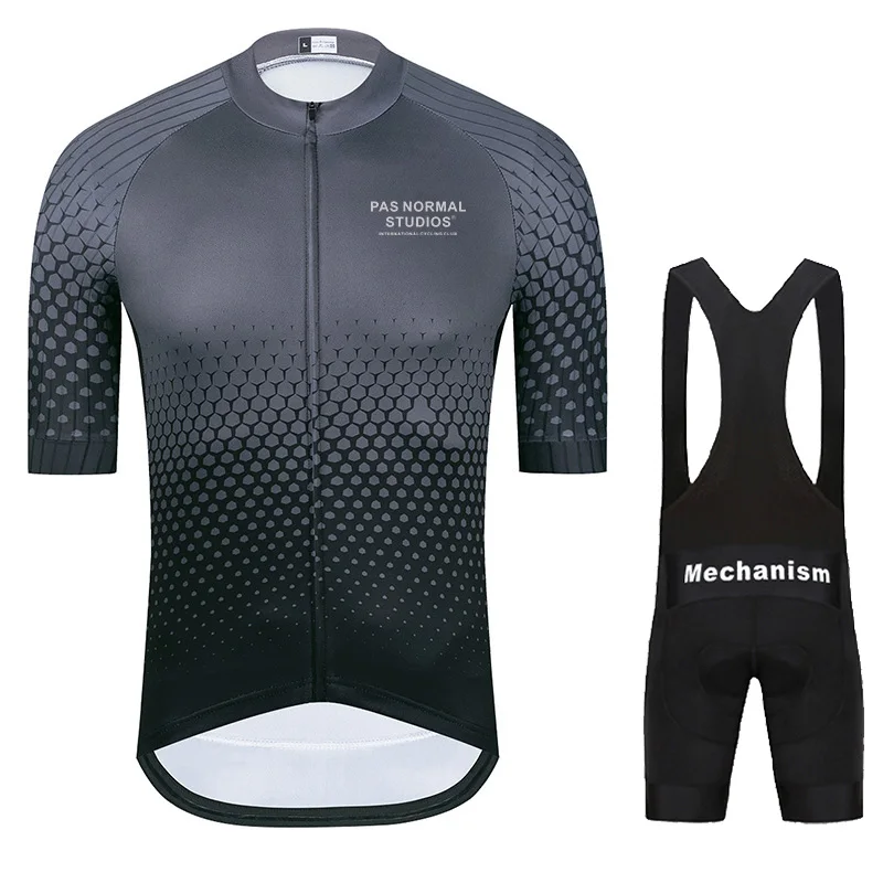 Новинка 2024 мужской летний комплект из Джерси с коротким рукавом для езды на