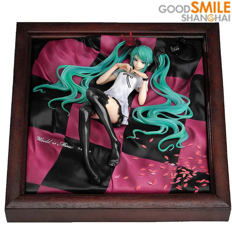 Фигурки героев аниме «Good Smile Company», коллекционные игрушки в Коричневой Рамке, герои мультфильма «Hatsune Miku World Is Mine»