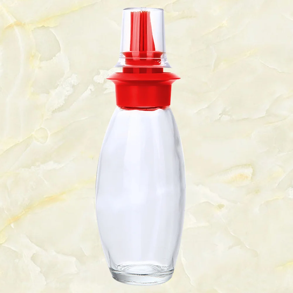 

Oil Bottle Glass Oil Bottles Drizzler Oil Bottle with Brush Cooking Marinating Brush Pastry Oil Brush