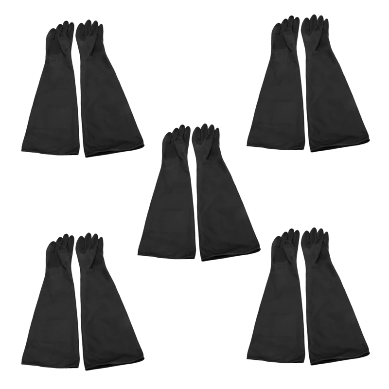 

Top Deals 10X Sand Blasting Gloves For Sandblast Cabinet Gloves 60X20cm