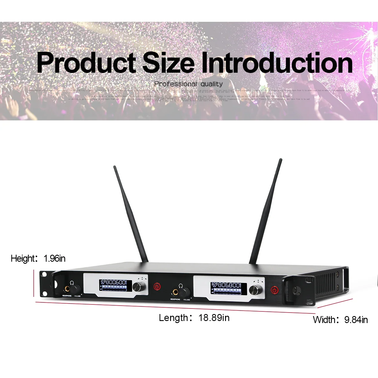 Biner J2 2-канальный передатчик персональная беспроводная система внутриушного