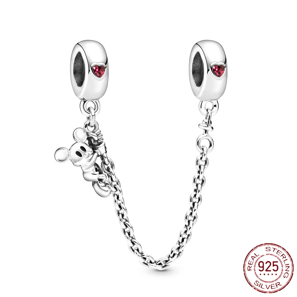 2022 New 925 Sterling Silver Bead Golden Heart-Shaped Lock Birthday Candle Charm Fit Original Pandora Bracelet DIY Women Jewelry