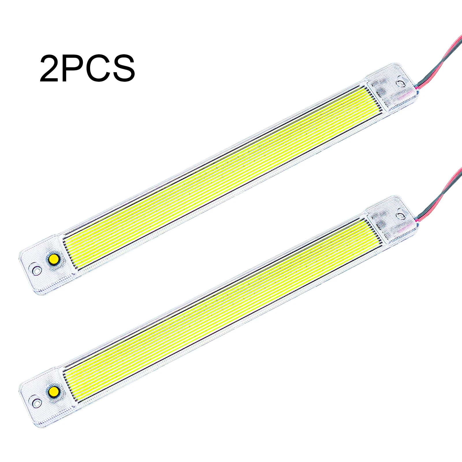 

2 Pcs 84 LED 10W Car Interior Led Light Bar White Light Tube With Switch For Van Lorry Truck RV Camper Boat Indoor Ceiling Light