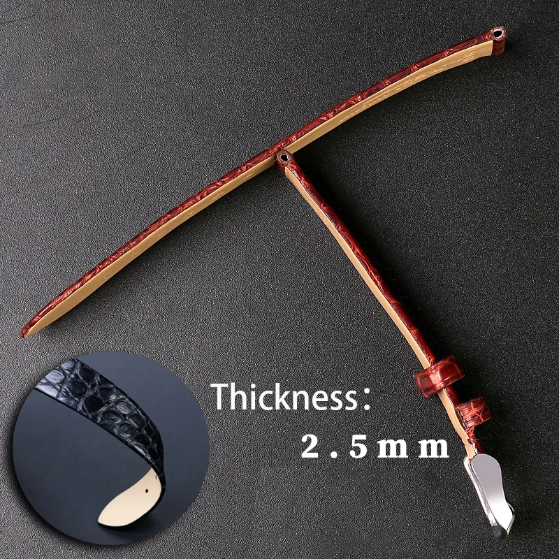 Ultra thin crocodile watch strap crocodile watchband 12 13 14 16 18 19 20 21 22mm watch chain man's woman's wristband pin buckle