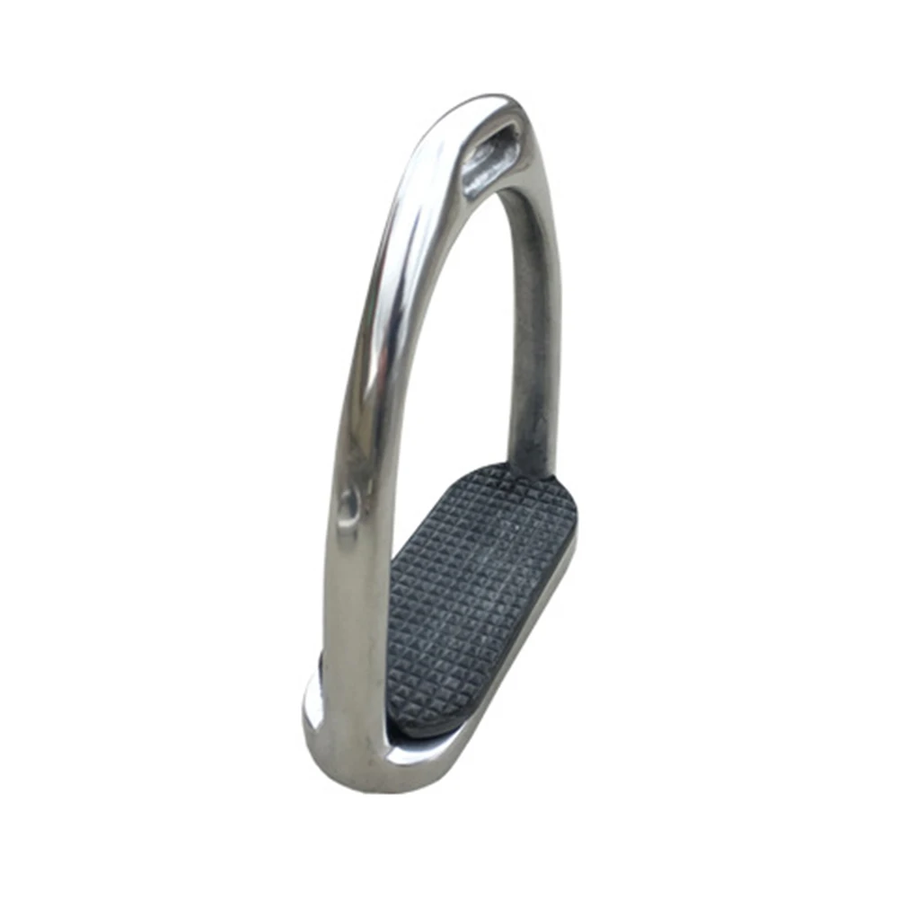 

More Easier To Install Practical High Quality Outdoor Sporting Stirrup Ma Dengzi Silver Stainless Steel Stirrup