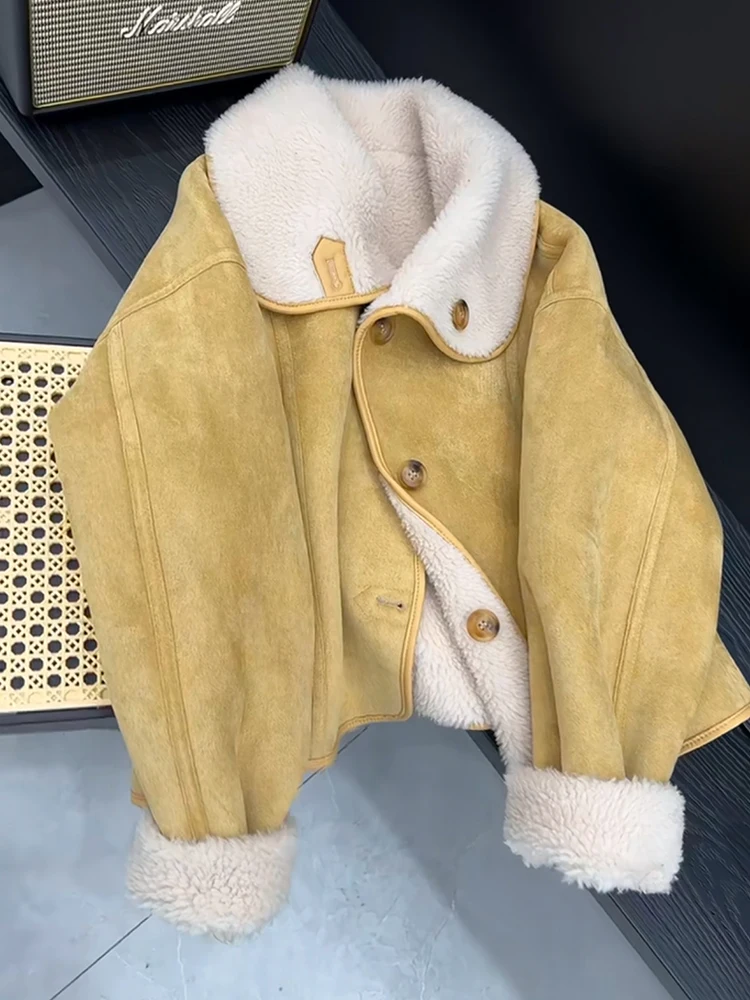 Lamb Wool Thickened Short coat Women 2024 New Popular Autumn and Winter Unique Super Nice Fur Integrated Berber Fleece