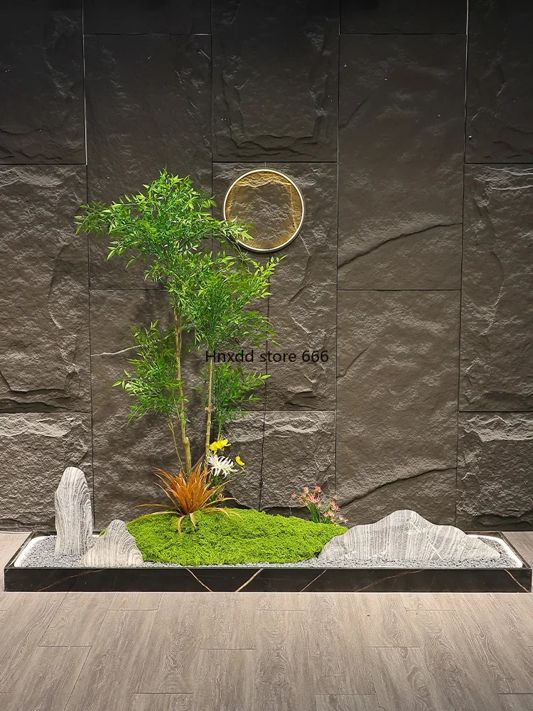 Имитация поддельного растения Nantian Бамбук чайная комната фон