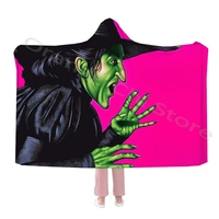 the wizardof oz print hot hooded blanket and fancy capes warm and soft flannel throws for adults and kids for all seasons