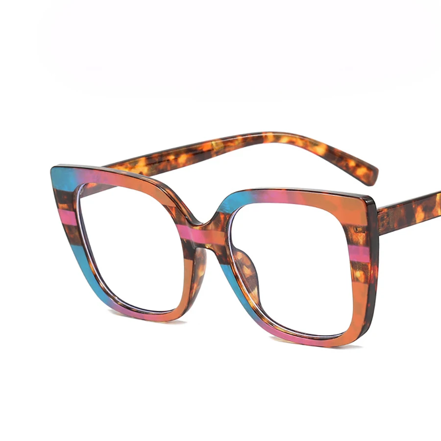 Новинка модная оправа для очков женские зеркальные очки трендовые Мужские