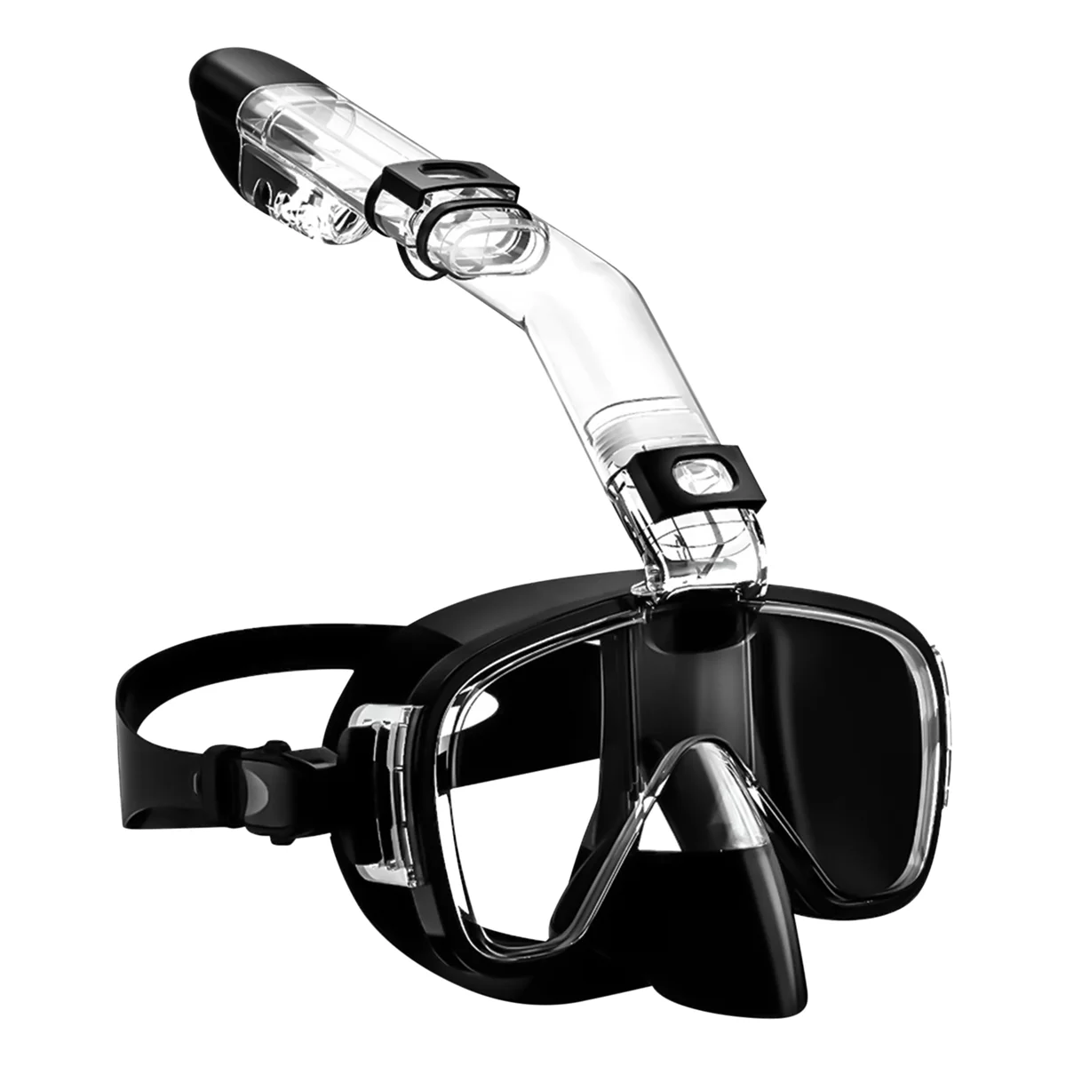 

Маска для подводного плавания, складная маска для дайвинга с креплением для сухой камеры, противотуманная профессиональная снаряжение для подводного плавания, черного цвета