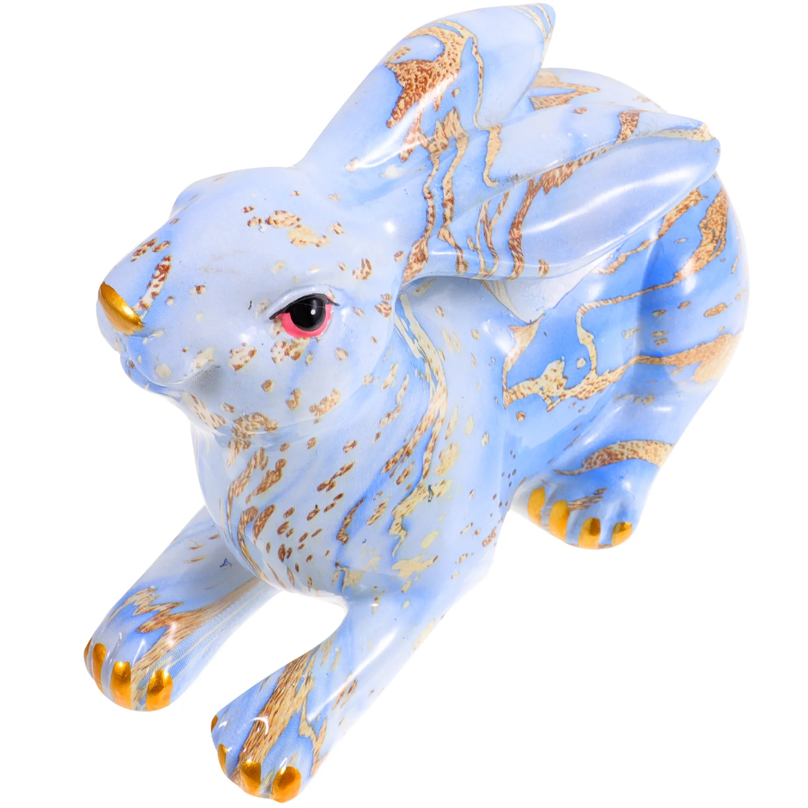 

Rabbit Statue Figurine Bunny Chinese Year Lucky Zodiac Shui New Ornament Feng Decor Theanimal Resin Figurines 2023 Decorations
