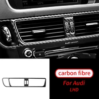 for audi a4 b8 a5 q5 2009 2017 real carbon fiber central control cd air outlet car modification car accessories