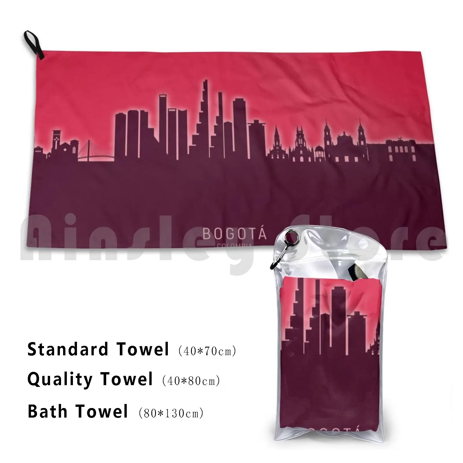 

Bogotá Colombia Skyline Bath Towel Beach Cushion Bogotá Bogotá Skyline Skyline Cityscape Bogotá Colombia Colombia