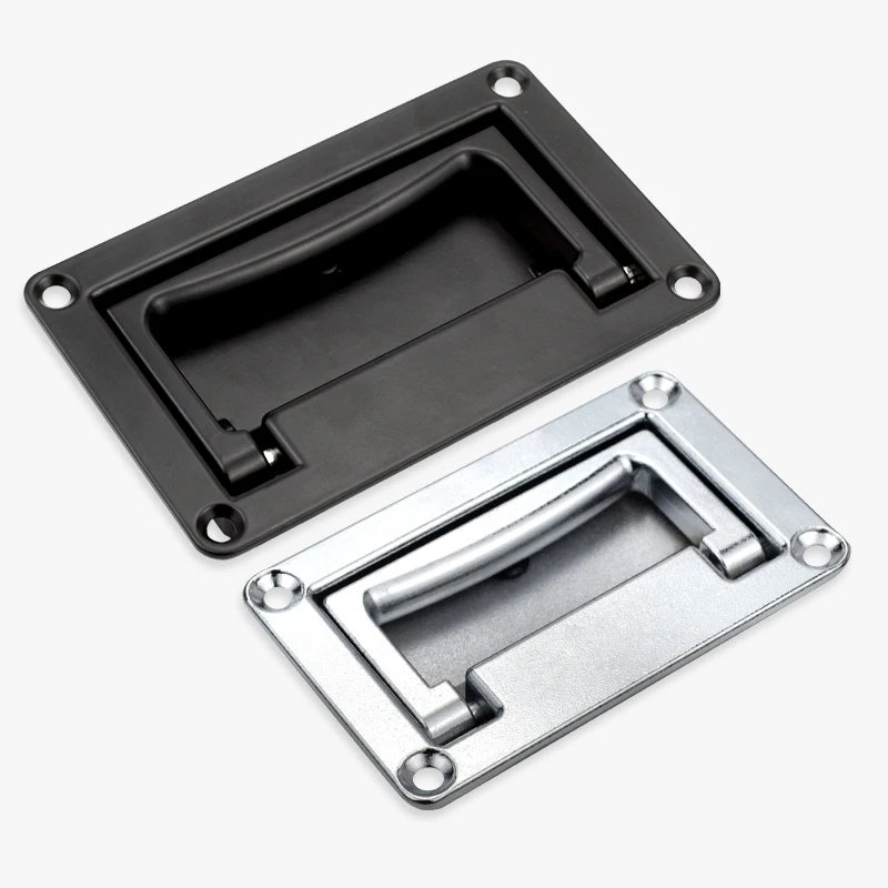 

1PCS Industrial Handle Rectangle Shaped Metal Zinc alloy Embedded Folding Handle Tool Box Chest Pull Handle