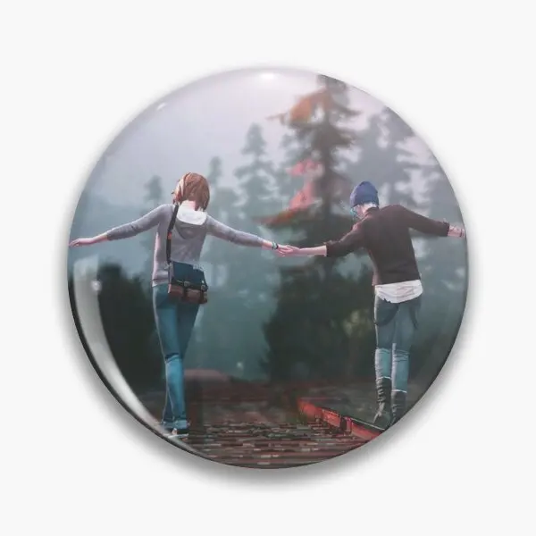 

Life Is Strange Railroad Track Customizable Soft Button Pin Clothes Jewelry Collar Lover Brooch Creative Lapel Pin Metal Women