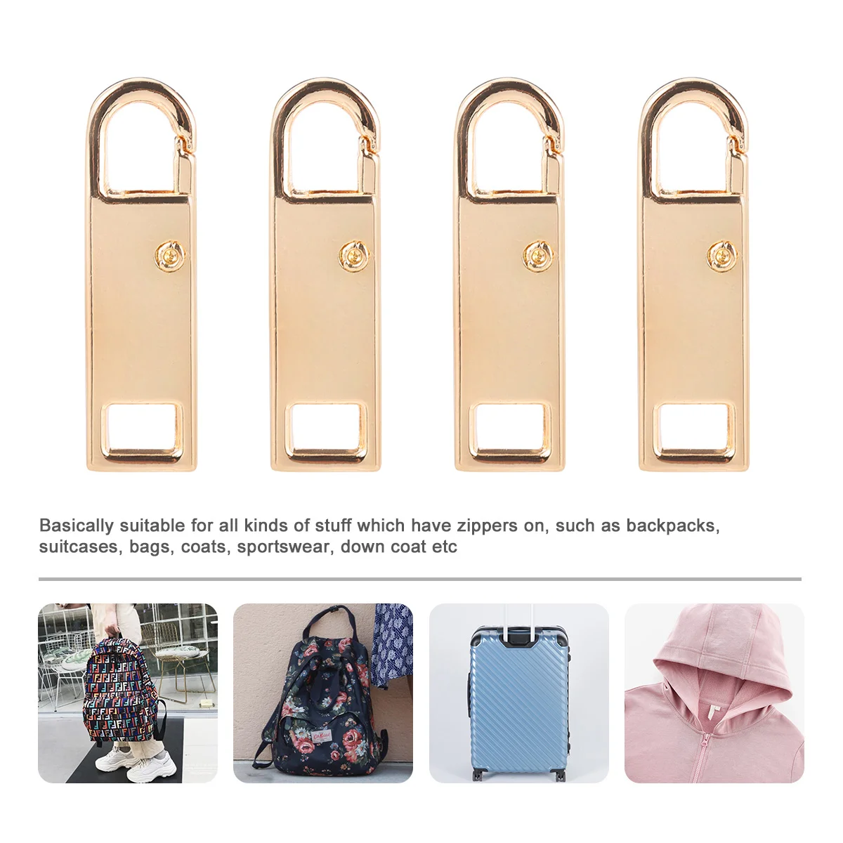 5- шт. съемный съемник молнии для рюкзака удлинитель молний фиксаторы из