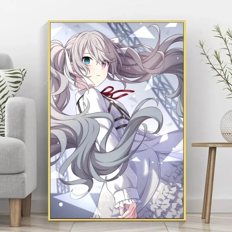 Постер Amine H-Hatsunes-M-Miku для девочек самоклеящаяся искусство фотообои наклейки бара
