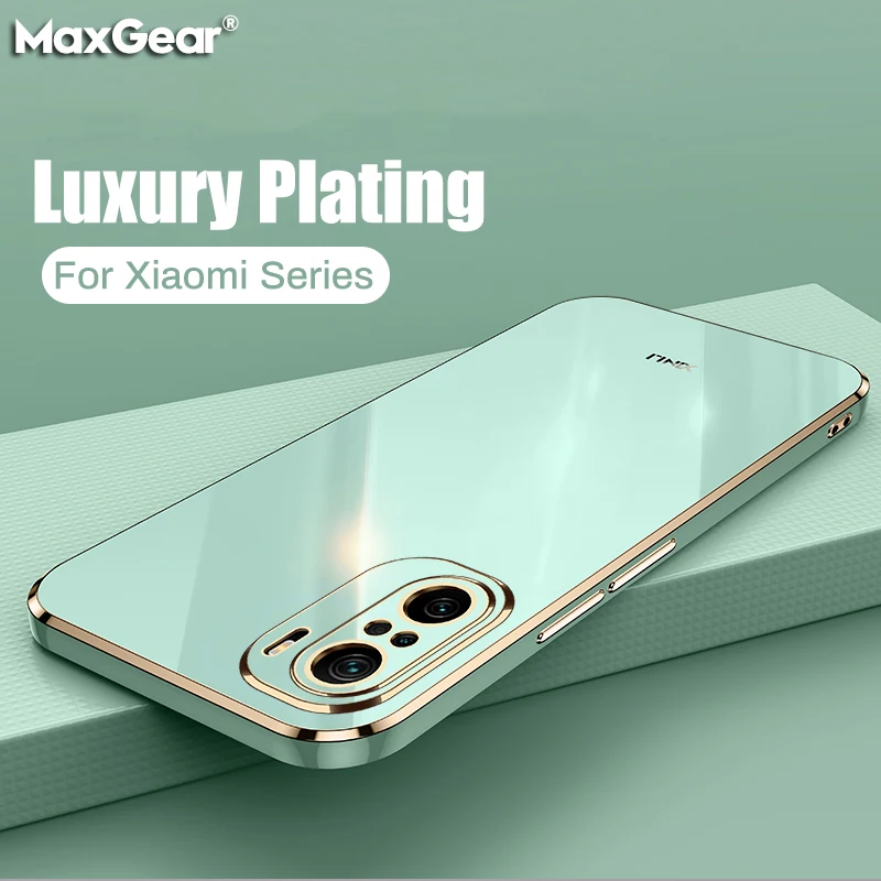 

Luxury Square Plating For Xiaomi Redmi Note 8 9 9T 9S Pro Max Mi 8 9 10 10S 10T 11 Lite Pro Poco X2 F3 Glossy Shockproof Cover