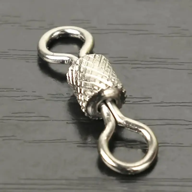 

High Speed Saltwater Fishing Embossed Rolling Swivel With Solid Rings Fishing Line Connector Tackle Accessories