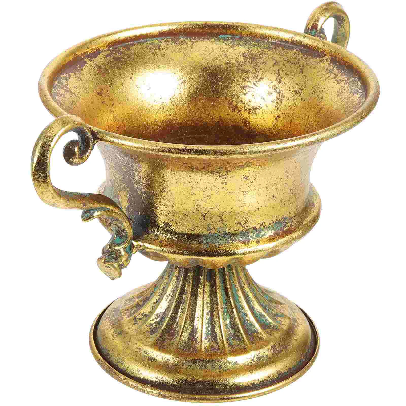 

Metal Flower Pot Iron Vase Retro Metal Flowerpot Household Decorative Iron Vase Garden Decor