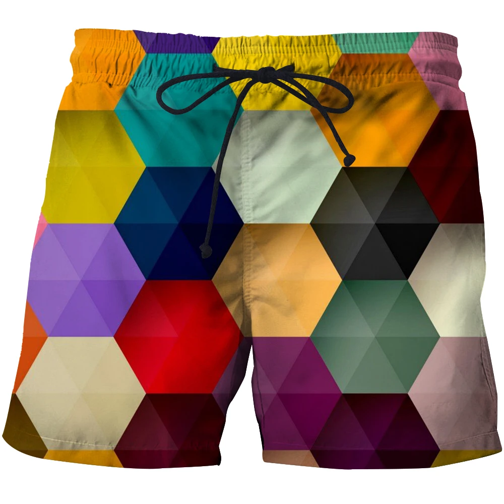 2023 Men's 3D Printed Beach Shorts Men's Swim Trunks Summer Quick Dry Swim Trunks Sports Board Shorts