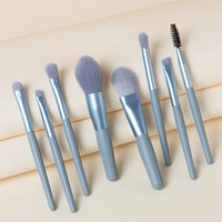 8 pcs mini makeup brush set soft hair eyeshadow brush foundation brush concealer portable travel set beauty tool