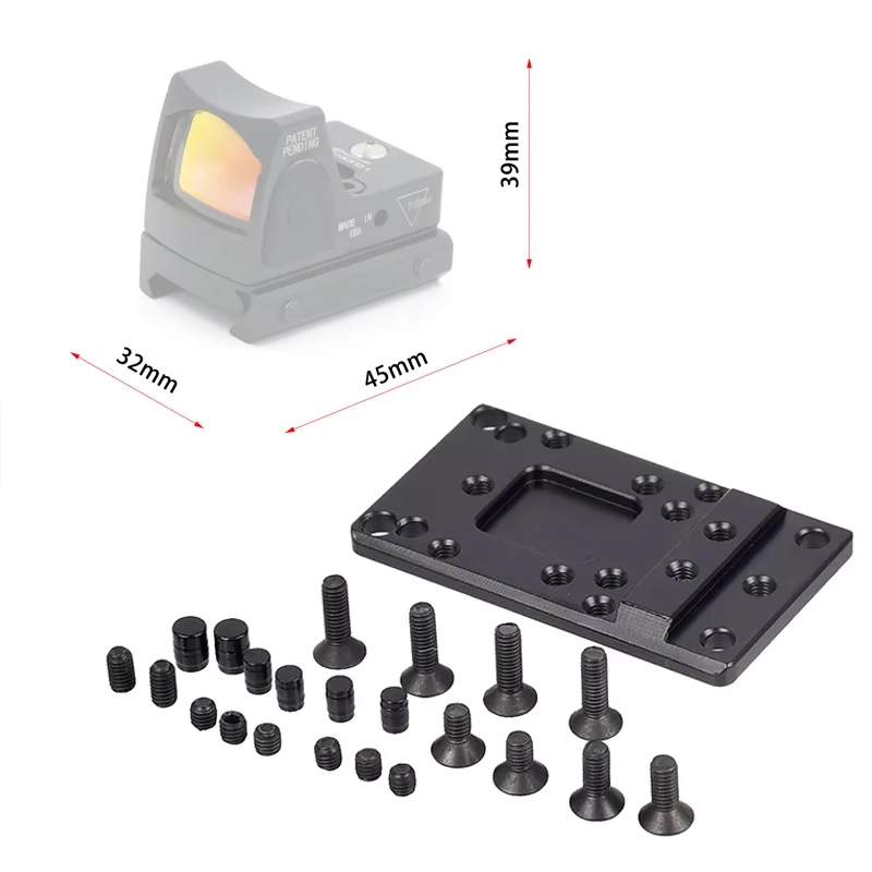 Базовое крепление на задний прицел Glock подходит для универсального прицела с