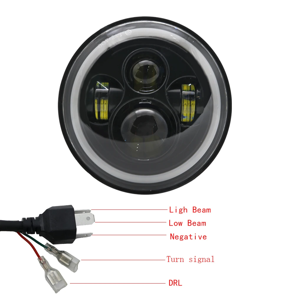Мотоциклетная светодиодная фара 7 дюймов для Harley bike с 4-1/2 &quot4 5&quot светодиодными
