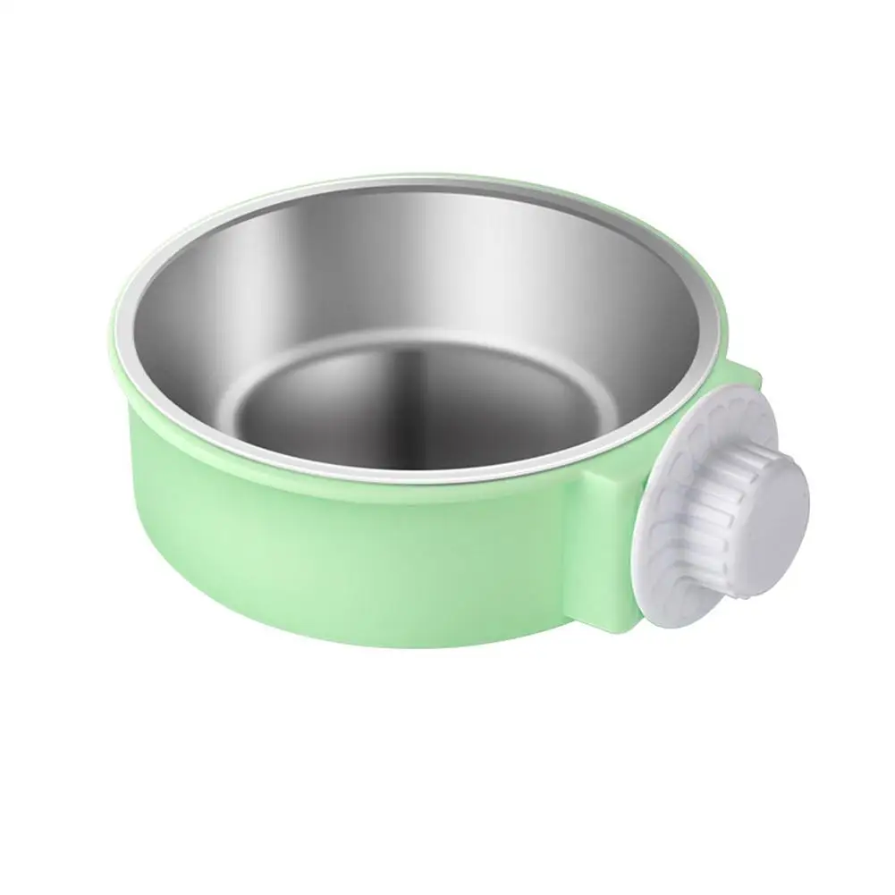 

Crate Dog Bowl, Removable Stainless Steel Water Food Feeder Bowls Cage Coop Cup for Cat Puppy Bird Pets