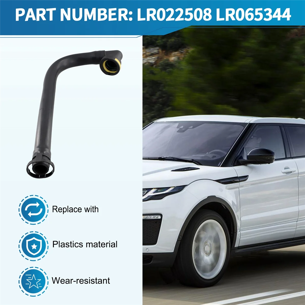 Р 022508 LR 065344 Для Land Rover Range Evoque L538 Шланг картера управления выбросом