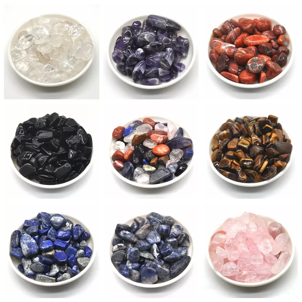 

50g/100g MINI Natural Crystals And Stones Healing Gemstone Aquarium Decoration Rose Quartz Amethyst Rock Tumbled Bulk Minerals