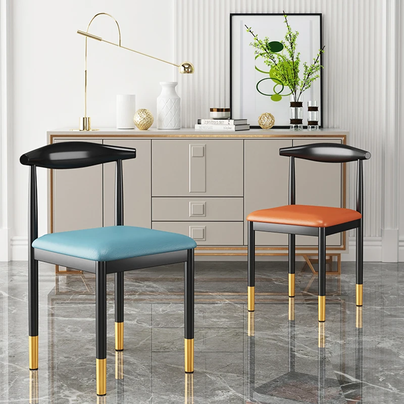 

Luxury Nordic Dining Chair Modern Kitchen Living Room Desk Furnitures Chair Lounge Home Office Sedie Da Pranzo Household Items