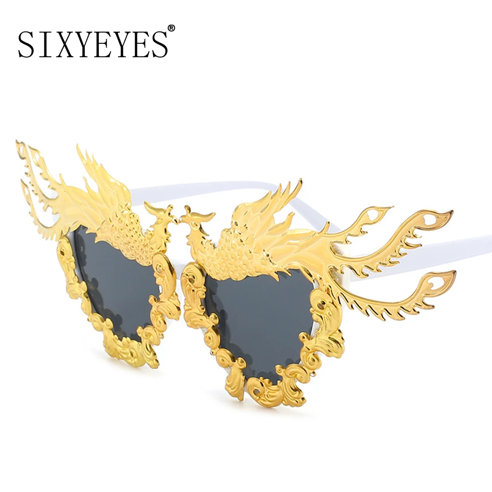 Gafas De Sol Vintage con diseño De dragón para hombre y mujer, estilo Punk unisex De Lentes De Sol, con montura dorada, UV400, 2022