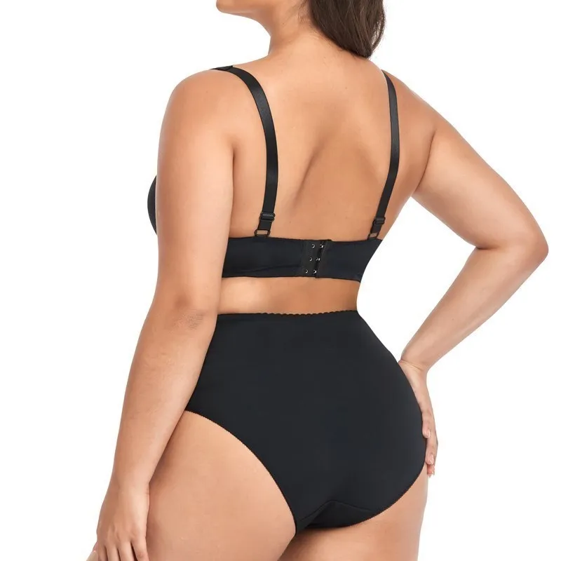 Комплект нижнего белья Xiushiren Женский бесшовный теплый зимний комплект черного