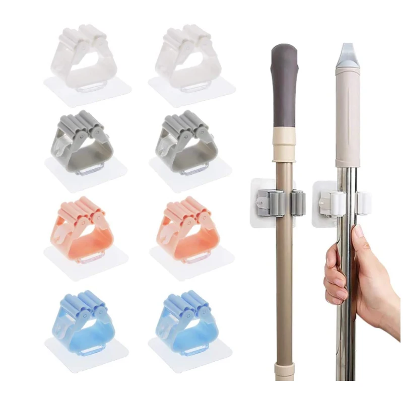 

Настенный держатель-вешалка для швабры, 1 шт.