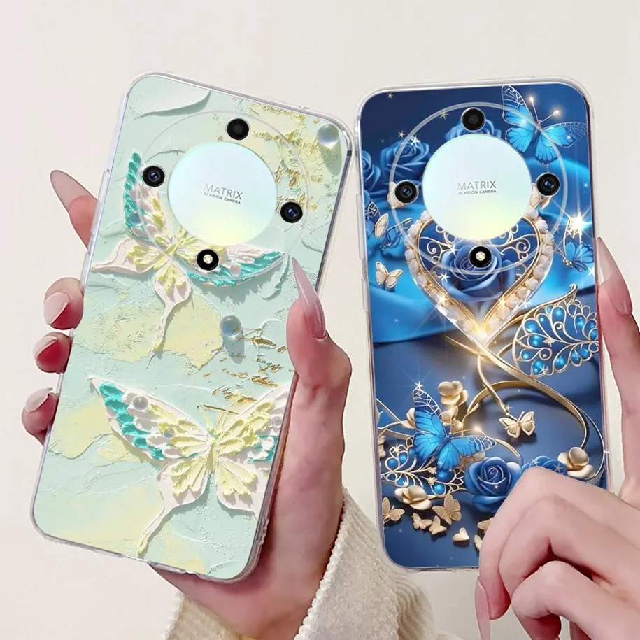 For Honor Magic 6 Lite Case 5 Cover ALI-NX3 RMO-NX1 Silicone Soft Phone Magic4 ANY-LX1 LX2 Fundas