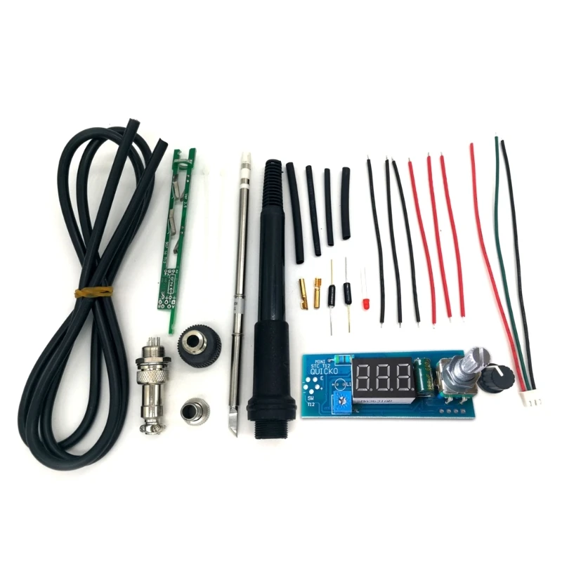 

Electric Unit LED Digital Soldering Iron Station for T12 Handle Vibration Switch Tips Temperature Controller DIY Kits