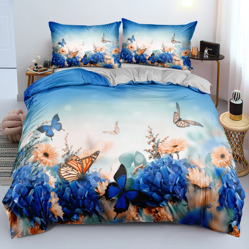 Постельное белье с 3D розой белый цветочный пододеяльник подушка Шамс двойной