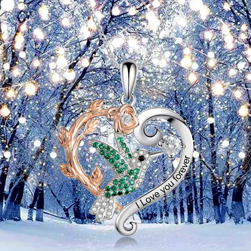 ожерелье бижутерия подвеска чокер цепочка на шею женская Ожерелье с колибри