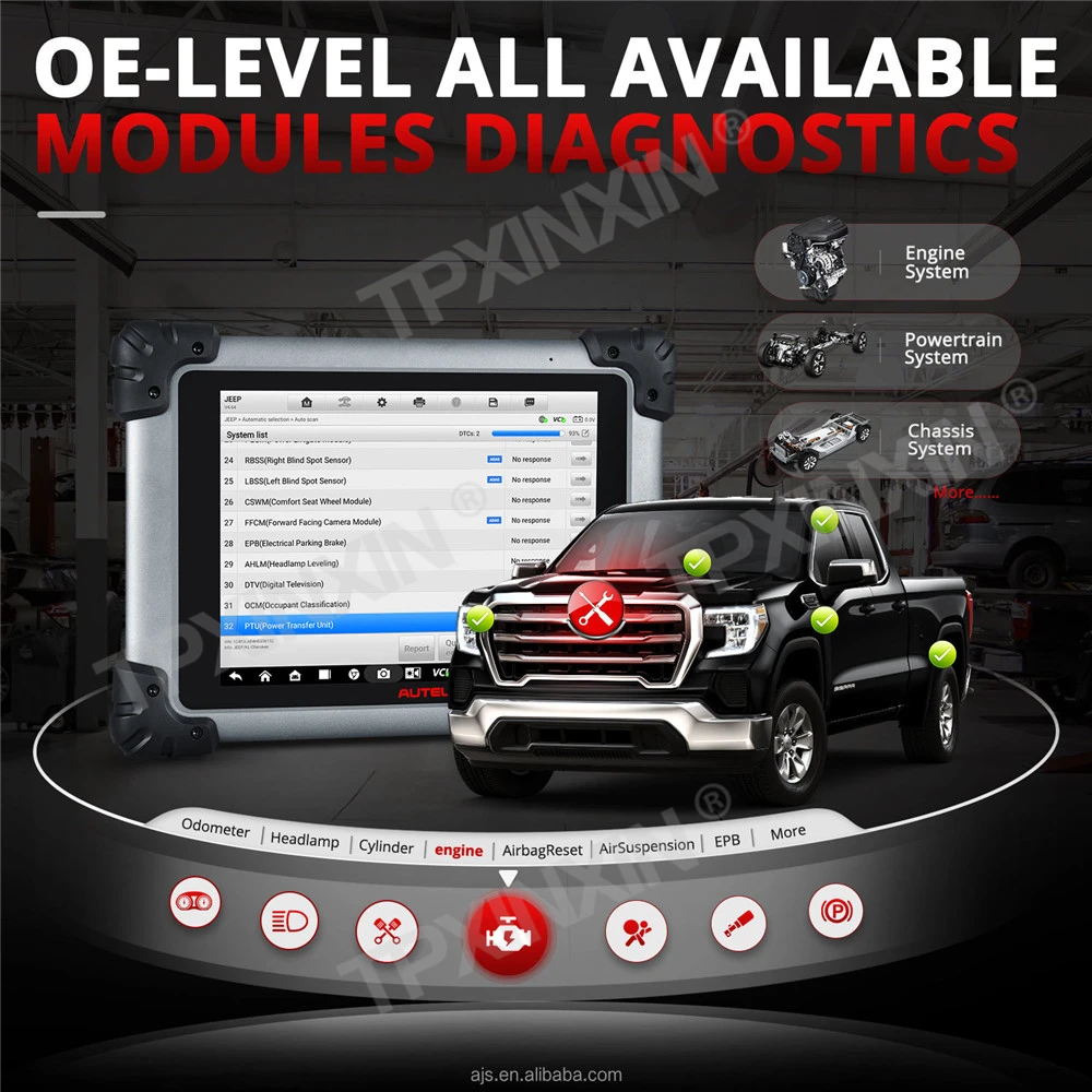 Autel MS908S Pro II с J2534 ECU программирующее устройство Android 10 система 4 + 128 ГБ OE-уровень все