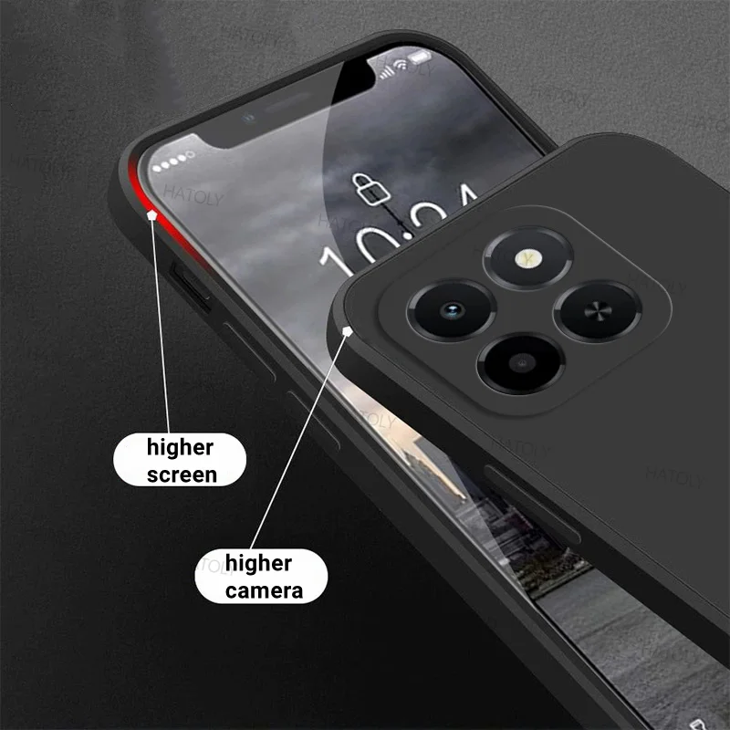 Чехол для Honor X6c, чехол для Honor X6c, противоударный роскошный чехол из ТПУ, жидкий силикон, защитная задняя крышка для телефона, чехлы для Honor X6c (art.: 3920d014ded4b) - 3920d014ded4b