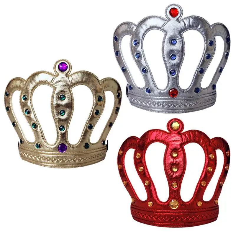 

Kids Birthday Crown Adults Headband King Queen Crowns Portable Crown Toy For Adults Festival Holiday And Photo Props