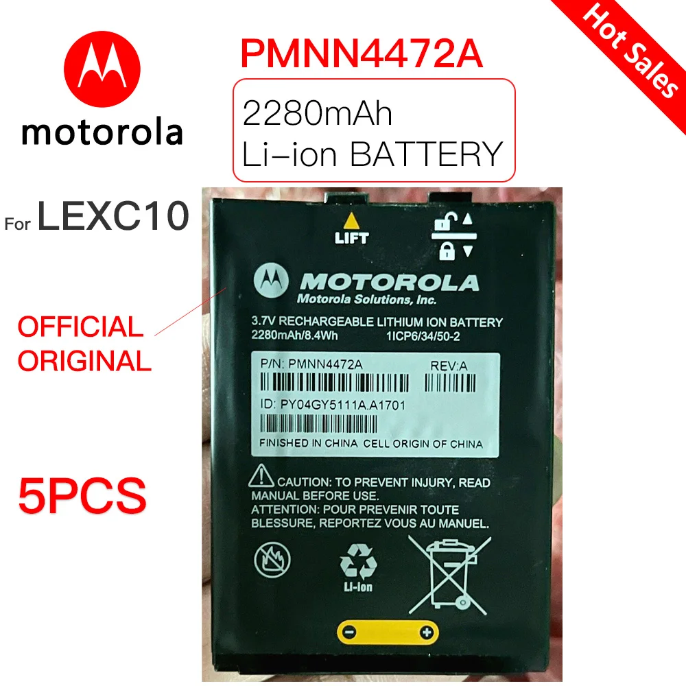 Original Motorola 2280mAh LEX C10 walkie-talkie Rechargeable
