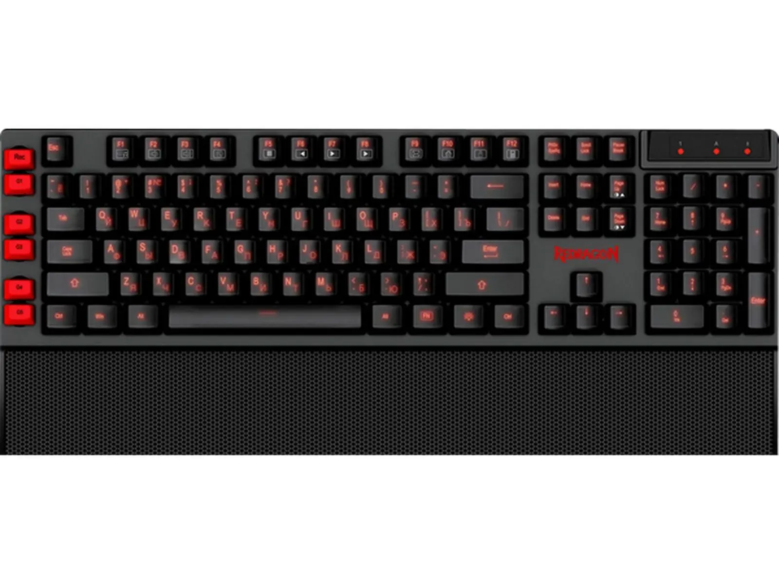 

Игровая клавиатура для компьютера мембранная Redragon Yaksa, 7 цветов подсветки