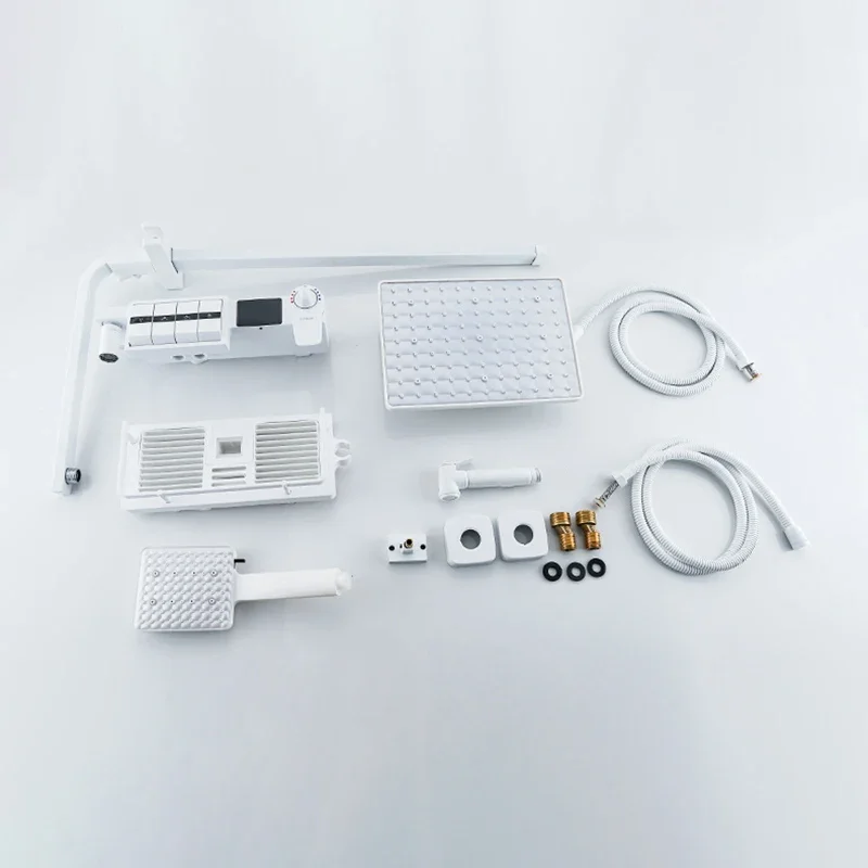 Белый пианино ванная комната спринклерная система для душа качественная латунь