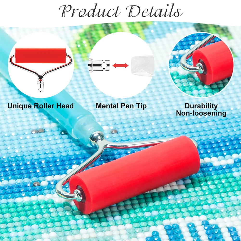 

Роллер для алмазной живописи «сделай сам», кисточка для акриловой печати, клей для алмазной вышивки, плотно Скручивающиеся инструменты, рол...