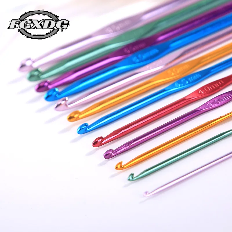 

12pcs 2-8mm Crochet Hook Knitting Needles Set Sewing Tools Stainless Steel Circular Knitting Needle Crochet Hooks Free Shipping