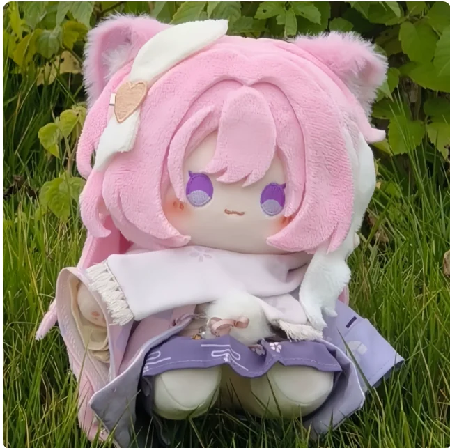 Фото Японская аниме-кукла Honkai Impact 3 Элизия, 20 см, плюшевая, в костюме Дангэ, для косплея, милый рождественский подарок JG №4